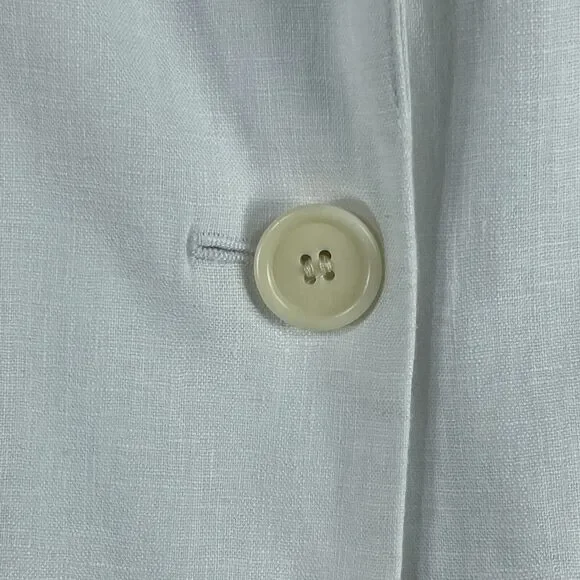 MADEWELL The Larsen Blazer Women Size XS 100% Linen White - Picture 5 of 16